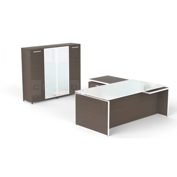 Potenza Series L-Shape Executive Desk from Corp Design
