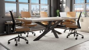 Element Contract Conference Table with Stance Metal Base