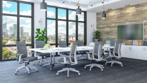 Element Contract Conference Table with YY Metal Base