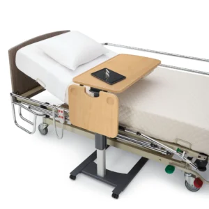 Rectangular Top Overbed Table With Flip Top