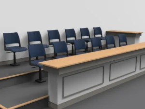Jury Base Fixed Seating